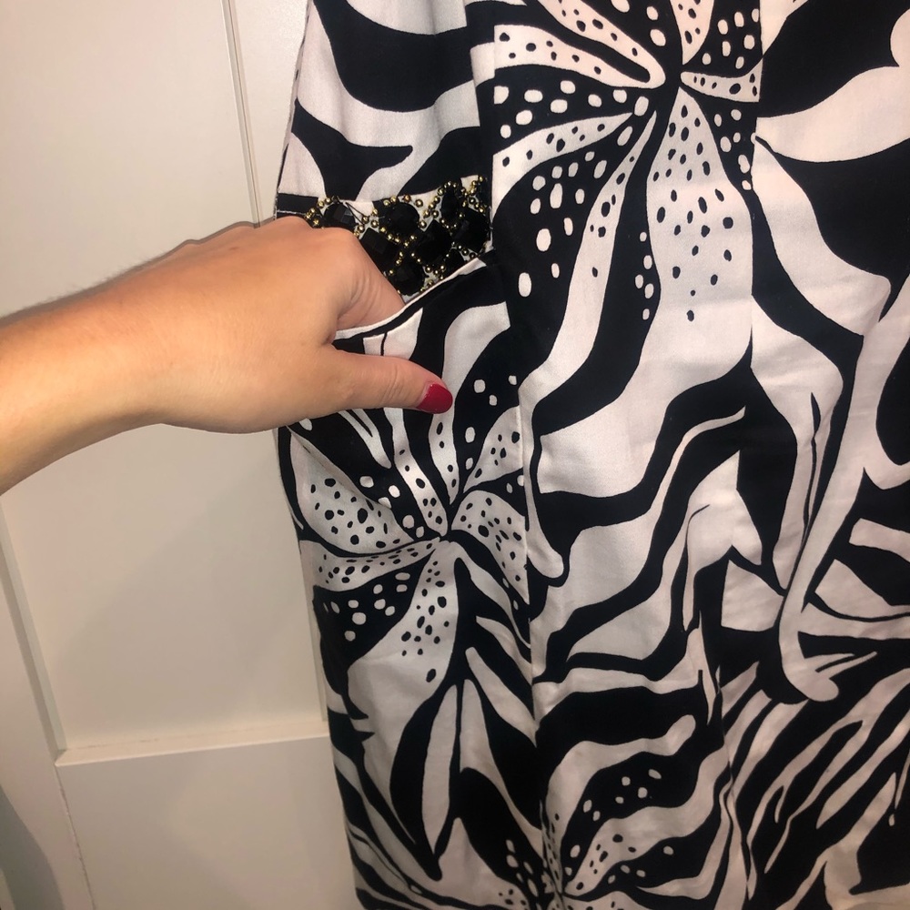 Lilly Pulitzer Black dress size 10 - Picture 4 of 9